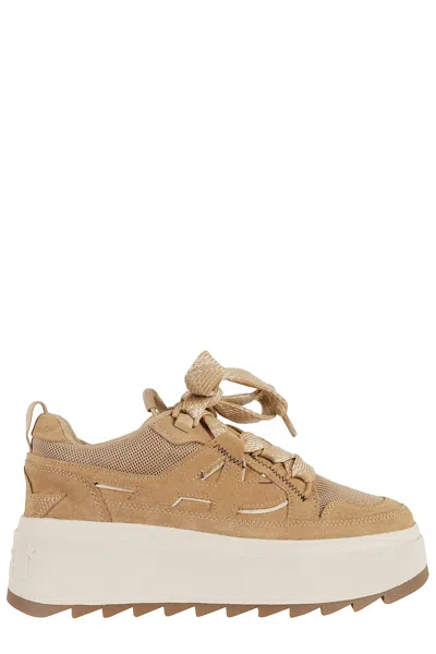 Ash Calf Suede Sneakers In Brown