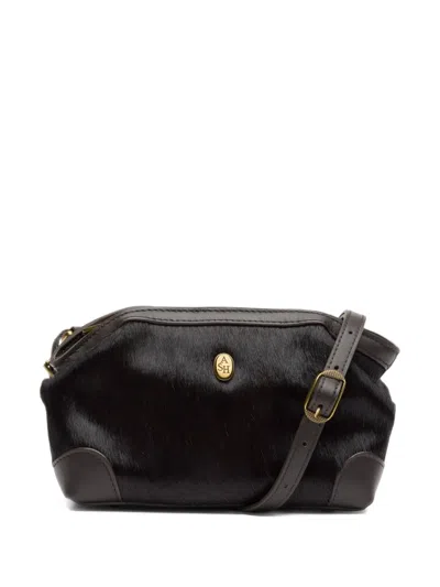 Ash Calf-hair Leather Crossbody Bag In Blue