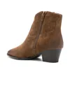 Ash Pointed-toe Suede Ankle Boots In Buff