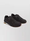 Ash Casual Low Top Sneakers With Suede Upper In Black