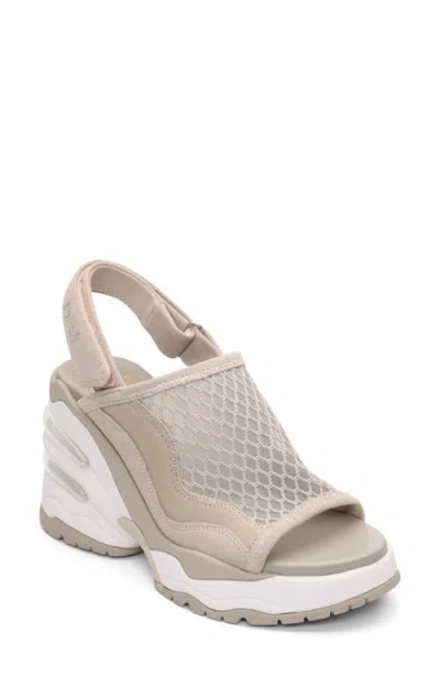Ash Ceva Bubble Cushioned Slingback Sport Sandal In Neutral