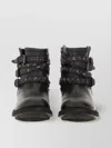 Ash Chunky Sole Ankle Boot With Studded Accents