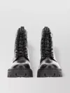 Ash Chunky Sole Ankle Length Buckle Strap Boots