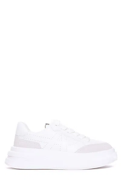 Ash Chunky-sole Lace-up Sneakers In Bianco