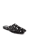 Ash Bone Stud-embellished Cut-out Sandals In Black