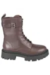 Ash Comboa Mustang Leather Ankle Boots In Multi