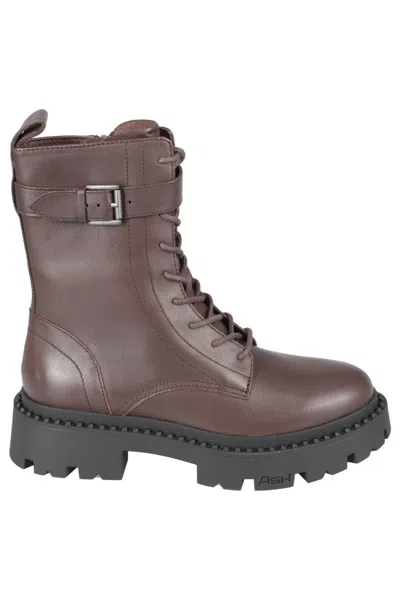 ASH COMBOA MUSTANG LEATHER ANKLE BOOTS
