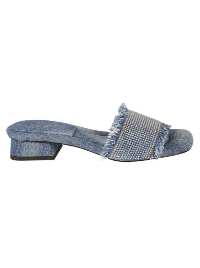 Ash Denim Sandals In Blue