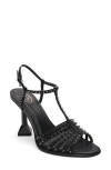 Ash Desire Studded T-strap Sandal In Multi