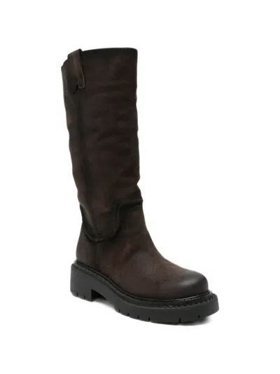 Ash Detroit Suede Chunky-sole Boots In Multi