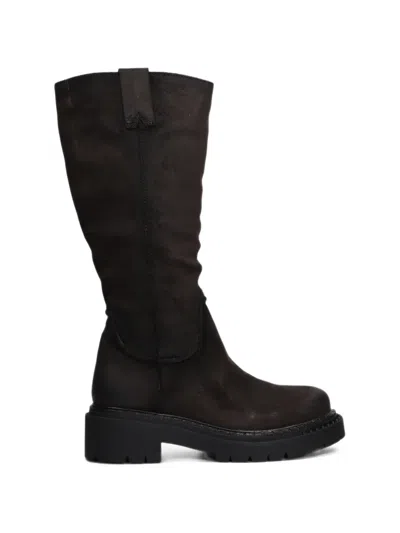 Ash Detroit Suede-finish Chunky Boots In Brown