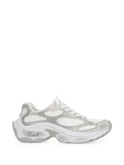 Ash Dragon Panelled Sneakers In White