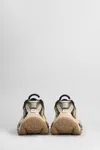 Ash Dragon Sneakers In Gold Leather And Fabric In Golden