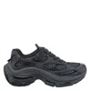 Ash Textured Dragon Sneakers With Air Cushioning In Gray