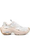 Ash Sporty Sneakers With Mesh Upper And Chunky Sole In White