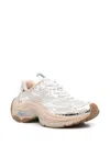 Ash Sporty Sneakers With Mesh Upper And Chunky Sole In White