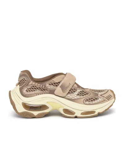 Ash Drake Calf Suede Eggnug In Brown