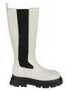 Ash Woman Boot Ivory Size 8 Soft Leather In White