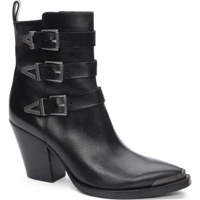 ASH ASH EDWIN TRIPLE BUCKLE ZIP BOOTIE