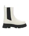 Ash Elasticated Ankle Boots In White