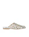 Ash Elegant Metallic Studded Sandals For Women In Silver