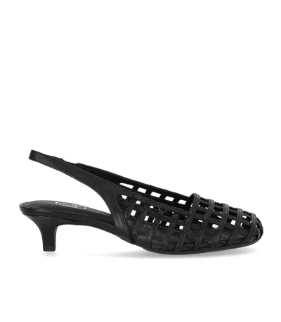 ASH ENJI BLACK SLINGBACK PUMP