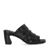 Ash Eva Leather Mules In Black