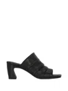 Ash Eva Leather Mules In Black