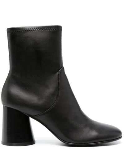 Ash Clone 75mm Leather Ankle Boots In Black