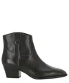 Ash Woman Ankle Boots Black Size 6 Leather In Black