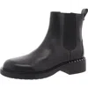 Ash Fancy Womens Block Heel Leather Ankle Boots