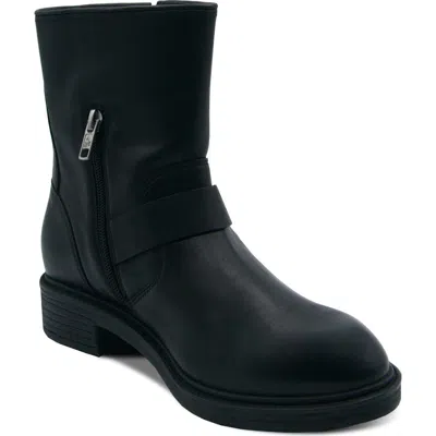 Ash Flame Lily Leather Bootie In Black