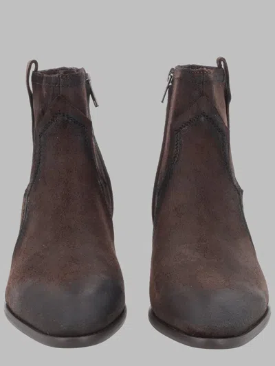 Ash Flare-toe Ankle Boots For Women In Brown