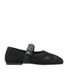 Ash Buckle-strap Bijoux Ballerinas In Black