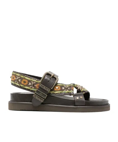ASH FLAT SANDALS WITH BUCKLE CLOSURE