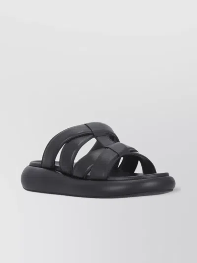 Ash Flat Sandals With Raised Sole And Strappy Upper