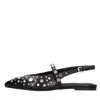 Ash Brenda Lace-up Flat Sandals In Black