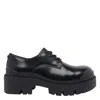 Ash Lace-up Platform Derby Shoes In Black