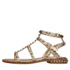 Ash Flat Shoes Golden In Oro Metallici E Grigi