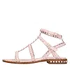 Ash Woman Sandals Light Pink Size 5 Soft Leather In Rosa Pastello