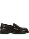 Ash Whisper Loafers In Polis Calf Bordeaux