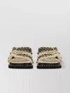 Ash Flat Sole Open Toe Studded Sandals