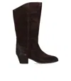Ash Freedom Dark Brown Texan Boot In Brown