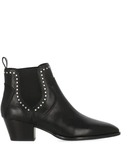 ASH FUNK STUDDED LEATHER BOOTS