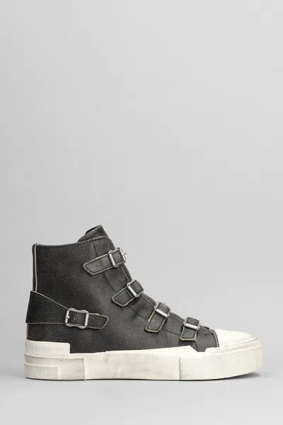 Ash Gang Sneakers In Black Leather In 黑色