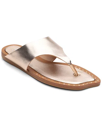 Ash Genius Leather Sandal In Gold