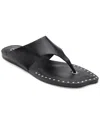 Ash Genius Leather Studded Thong Sandals In Multi