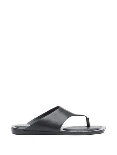 Ash Genius Thong Sandals In Black