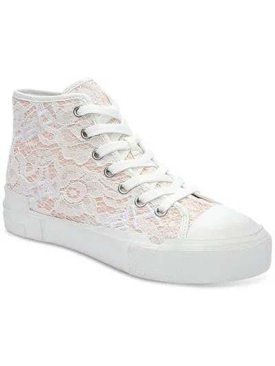 Ash Ghibly Lace Mesh Womens Canvas Lifestyle High-top Sneakers In Multi