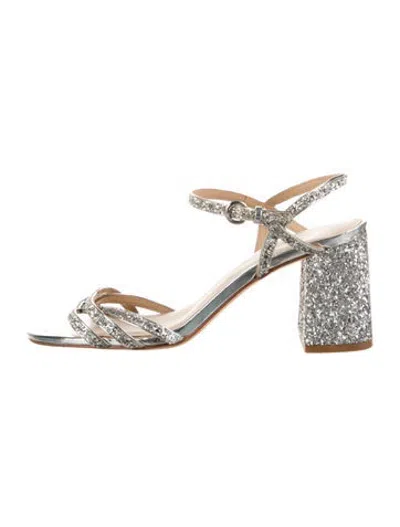Pre-owned Ash Glitter Sandals In Metallic/silver